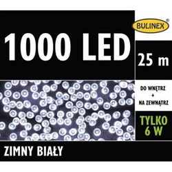 Lampki 1000LED biały zimny 25 m z zasilaczem