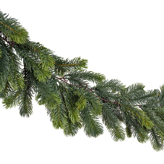 Girlanda świerkowa 1,8m średnica 30 cm jasne końce