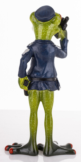 Figurka Żaba Policjant 17cm