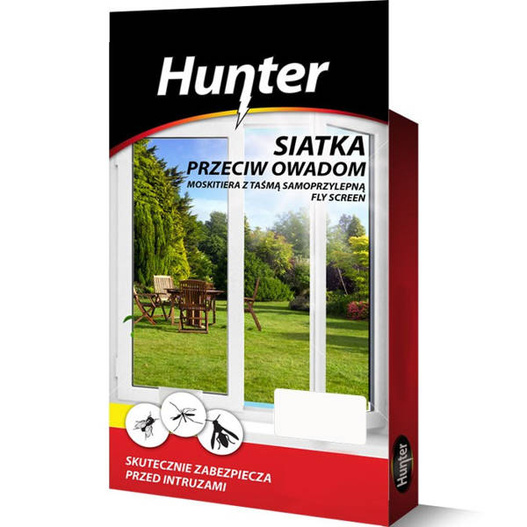 Moskitiera okienna biała przeciw owadom 130x150cm