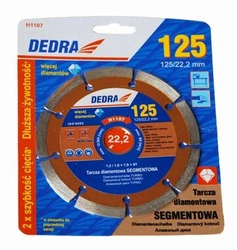 Tarcza diamentowa segmentowa do cięcia 125mm DEDRA