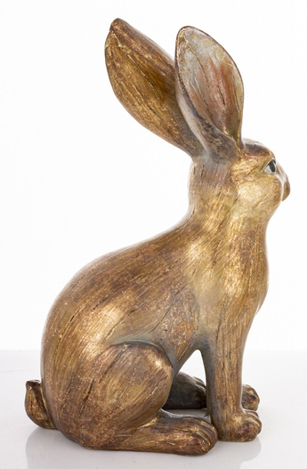 Figurka Królik miedziany siedzący 24x10x15cm