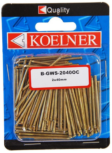 Gwoździe stolarskie 2 x 40 mm ocynk 100 sztuk