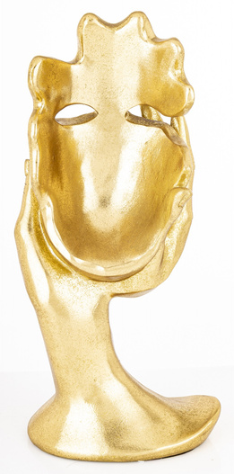 Figurka maska złota nie mówi 30x14cm
