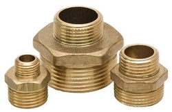Nypel redukcyjny 1/2''x3/8'' mosiądz Tycner