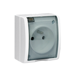 Gniazdo elektryczne Simon Aquarius białe