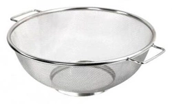 Sitko stalowe z uchwytami 25cm