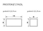 Kostka brukowa Prostokąt czerwona grubość 4cm faza