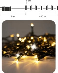 Lampki zewnętrzne/wewnętrzne 1000 Led ciepły biały zimny flash 50m+3m zasilacz