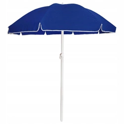 Parasol poliester średnica 240cm łamany granatowy 8 żeber
