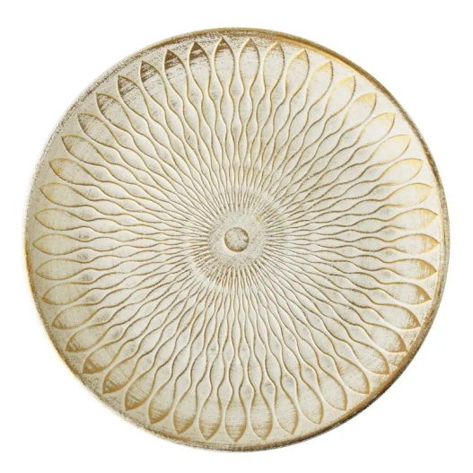 Podtalerz z pleksy biały przycierany złotem 29cm 