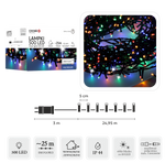 Lampki zewnętrzne/wewnętrzne 500 Led multicolor zimny flash 25m+3m zasilacz