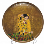 Patera KLIMT pocałunek taca kremowa fi 23cm