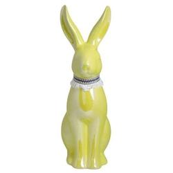 Figurka Zając żółty połysk 27,5cm