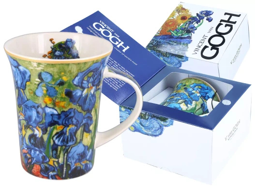 Kubek Classic Van Gogh Irysy pudełko z okienkiem Carmani