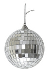Bombka Disco srebrna 8cm 1 sztuka