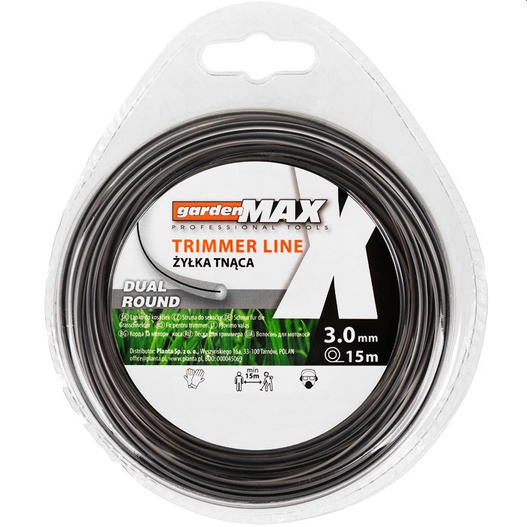 Żyłka tnąca okrągła wzmacniana 3mm x 15mb