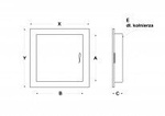 Drzwiczki rewizyjne 15x15 metalowe białe