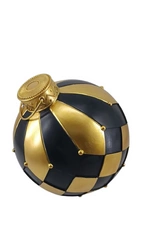 Bombka czarno-złota maxi 35cm 