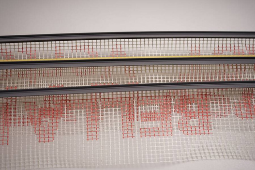 Listwa przyokienna z siatką APU 2,5m Szary jasny