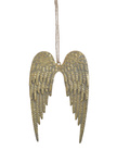 Zawieszka skrzydła metalowe złote 14,5cm