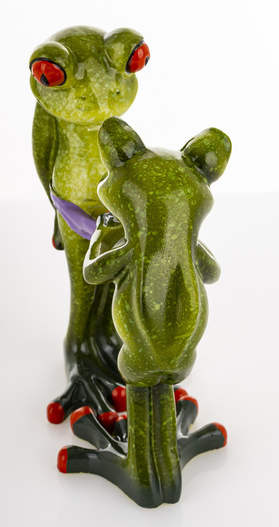 Figurka Żaby rozciągające fioletowe majtki 13,5cm
