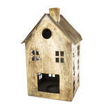 Domek metal złoty na t-light 36x21cm