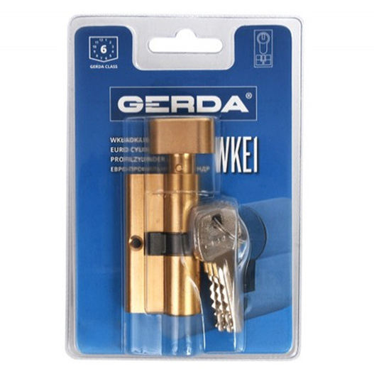 Wkładka drzwiowa z gałką mosiądz Gerda 35/45