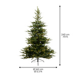 Choinka 240cm Jodła 700 Led biały ciepły PE