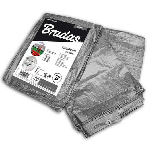 Plandeka  2x3m srebrna gruba Bradas