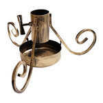 Stojak do choinki metalowy Złoty patynowany