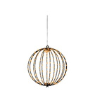 Kula metalowa czarna 192 LED