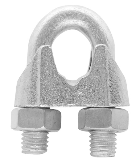 Zacisk kabłąkowy do lin 8 mm 2szt