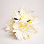 Lilie wodne - bukiet sztucznych kwiatów białe 43 cm