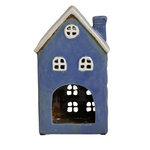 Domek holenderski niebieski na T-light 12,5x9x20,5 cm