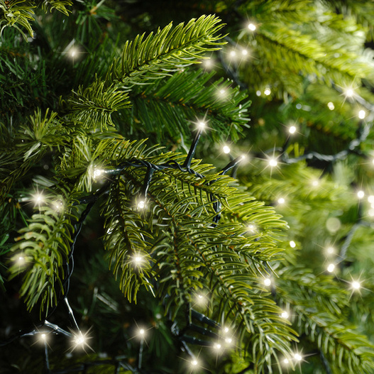 Lampki zewnętrzne/wewnętrzne 1000Led Flesz 22,5m zielony/ ciepły biały