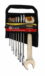 Klucze oczkowo-płaskie kpl.8szt (8-19mm)  MODECO