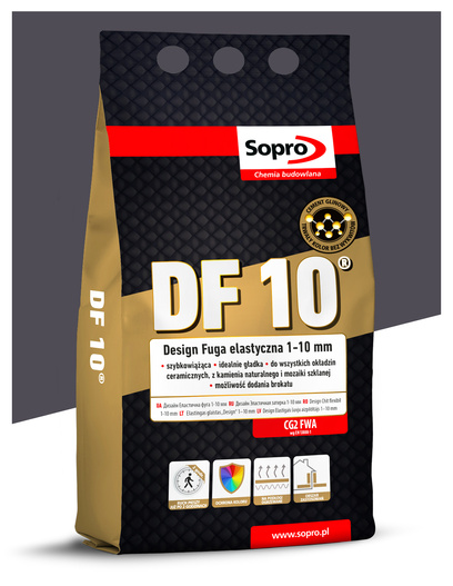 Fuga elastyczna DF 10 4kg 66. Antracyt Sopro