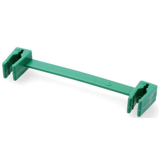 Łącznik tyczek 9 cm, 10 sztuk zielony