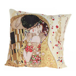 Poduszka z wypełnieniem 45x45cm Pocałunek Klimt Beż Carmani