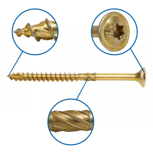 Wkręty ciesielskie do drewna 5x100 TORX 200 szt