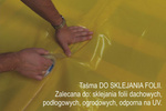 Taśma do sklejania folii bezbarwna PE 48mmx20m
