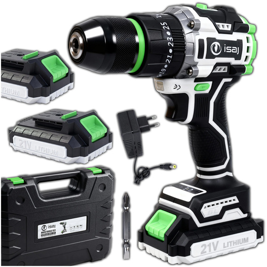 Wiertarko-wkretarka-akumulatorowa-udarowa-bezszczotkowa-2x AKU 21V