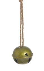 Zawieszka Janczar metalowy zielony sznur jutowy 6x8 cm