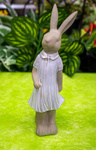 Figurka Zając ONA beż cieniowana sukienka 30,5cm