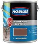 Farba do drewna i metalu 5l brąz czekoladowy