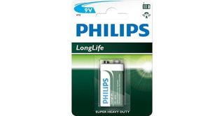 Bateria 6F22 9V LongLife Philips
