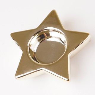 Świecznik ceramiczny złota gwiazda na tealight