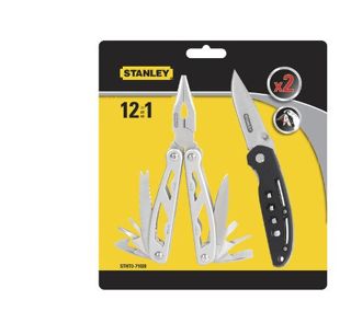 Zestaw Multi Tool 12 In One+Nóż Stanley