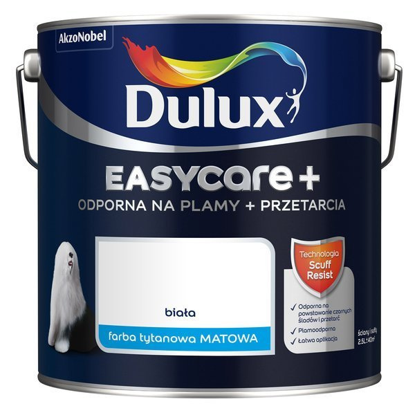Dulux Easycare Plus 2,5l Biała ABUD materiały budowlane